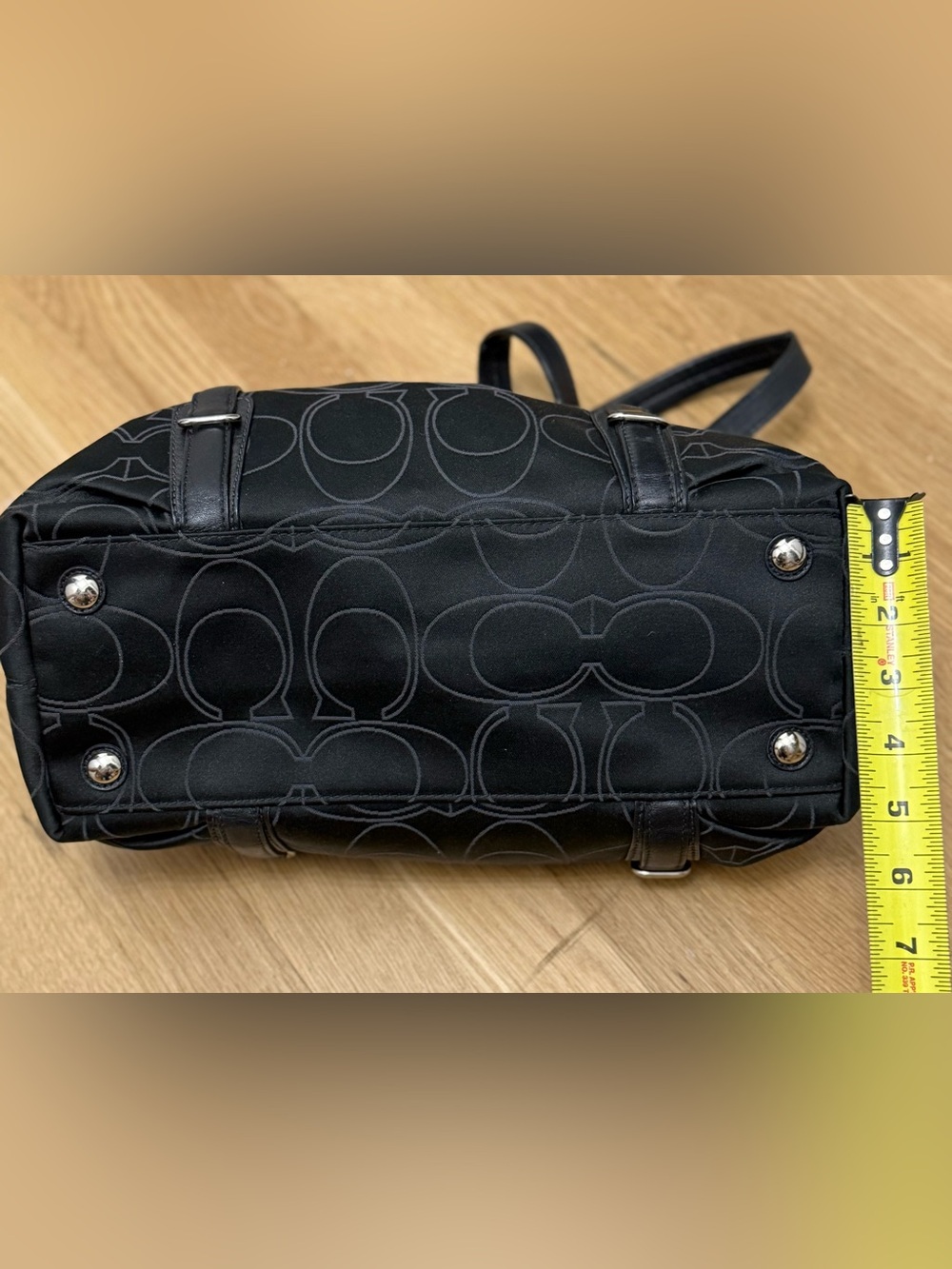 Coach Mia Op Art Signature Carryall Bag/Tote - Picture 5 of 12